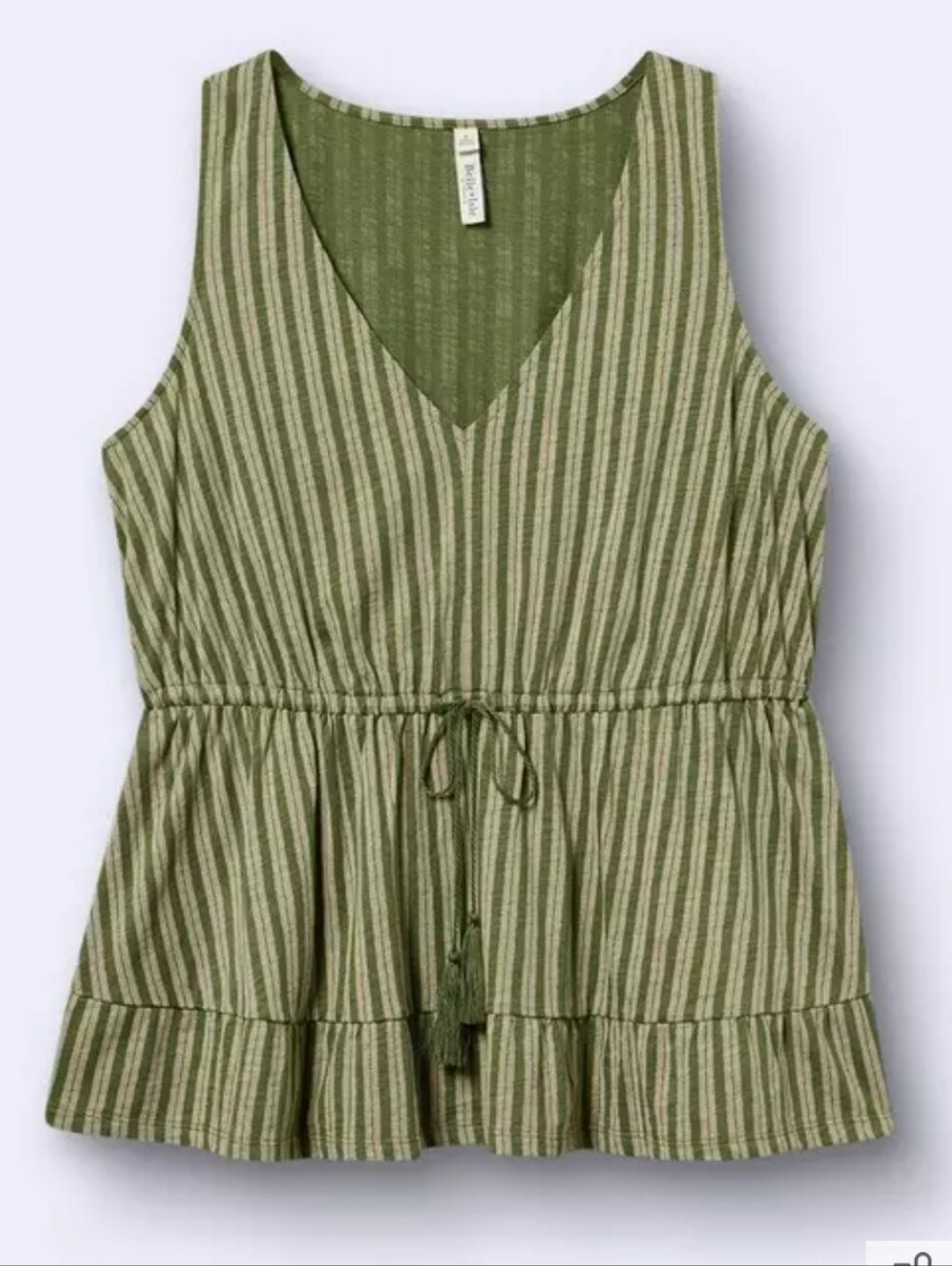 Belle Isle Cinched Waist Sleeveless Top